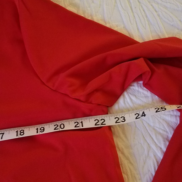 Lili❤gal new in pkg red long sleeve top, size XL - Picture 6 of 8